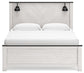 Schoenberg King Panel Bed with Mirrored Dresser and Chest at Cloud 9 Mattress & Furniture furniture, home furnishing, home decor