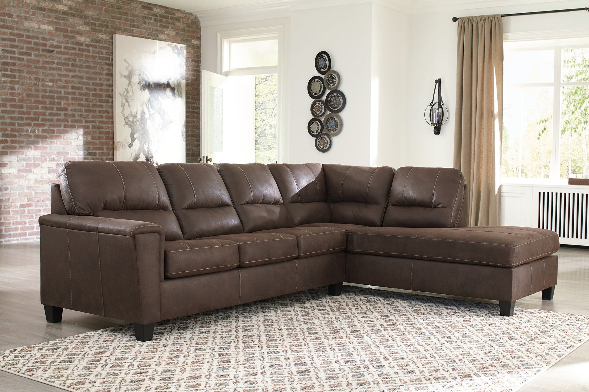Navi 2-Piece Sectional with Chaise at Cloud 9 Mattress & Furniture furniture, home furnishing, home decor