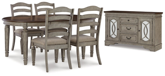 Lodenbay Dining Table and 4 Chairs with Storage at Cloud 9 Mattress & Furniture furniture, home furnishing, home decor