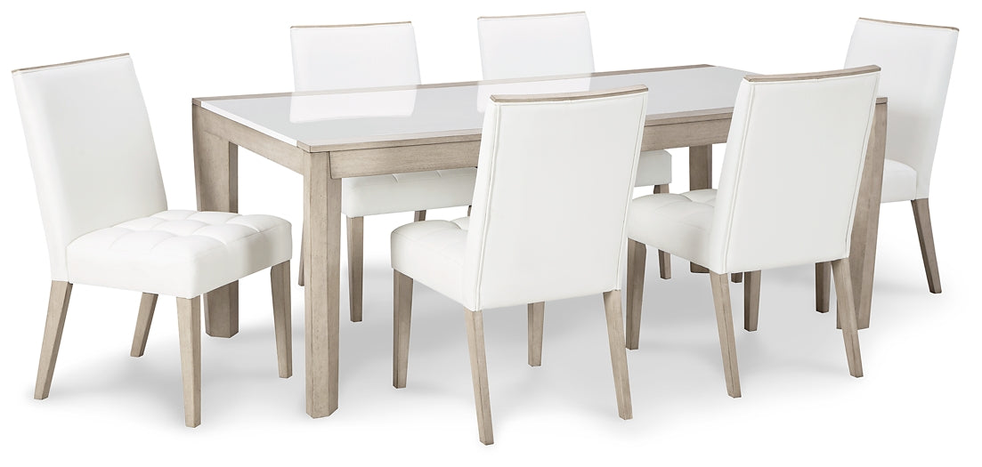 Wendora Dining Table and 6 Chairs at Cloud 9 Mattress & Furniture furniture, home furnishing, home decor