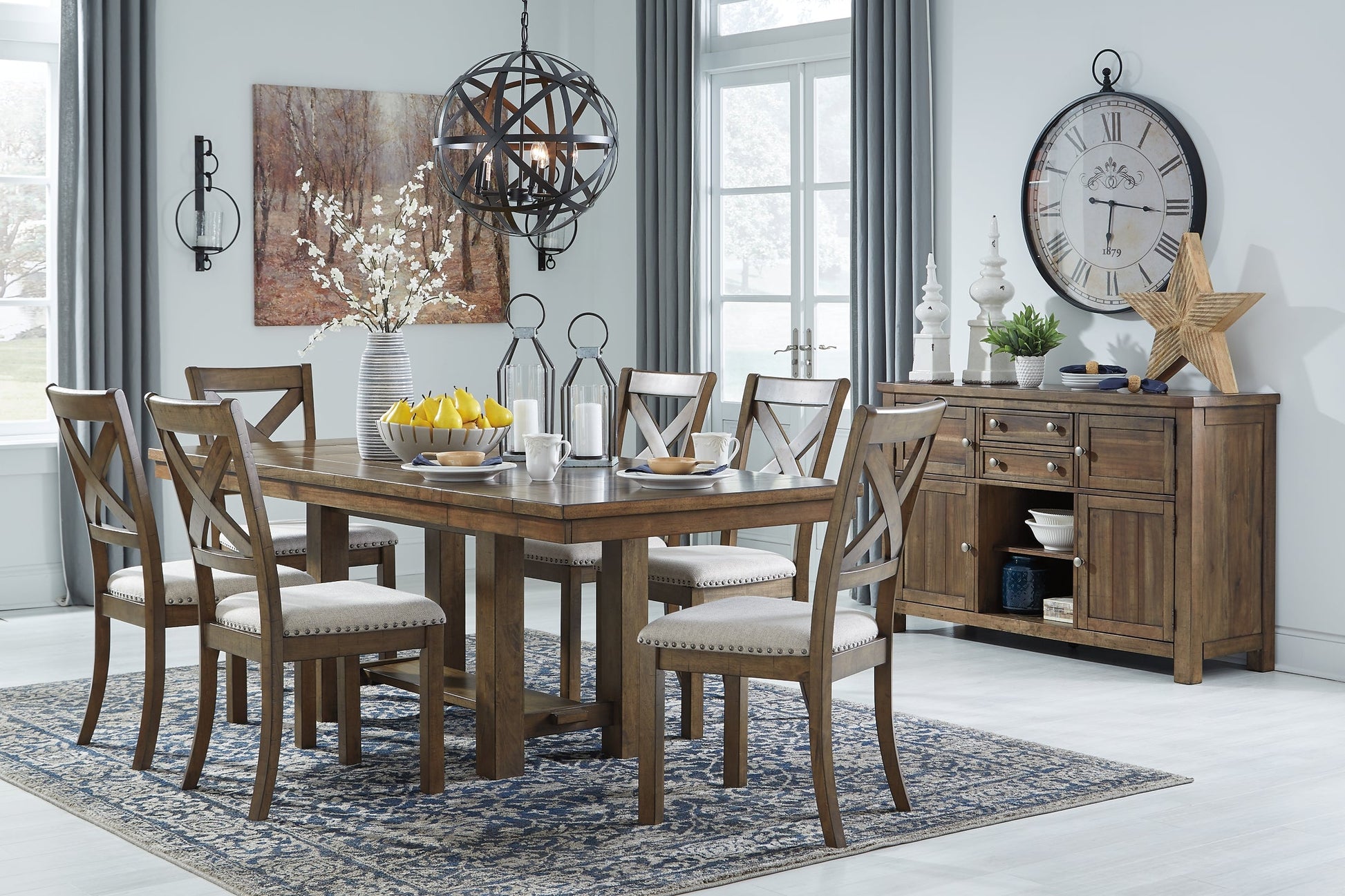 Moriville Dining Table and 6 Chairs at Cloud 9 Mattress & Furniture furniture, home furnishing, home decor