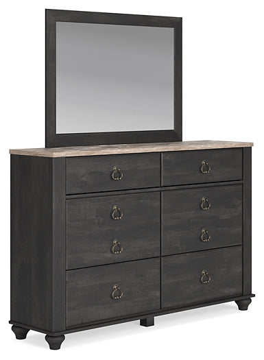 Nanforth Dresser and Mirror at Cloud 9 Mattress & Furniture furniture, home furnishing, home decor