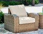Sandy Bloom Outdoor Lounge Chair and Ottoman at Cloud 9 Mattress & Furniture furniture, home furnishing, home decor