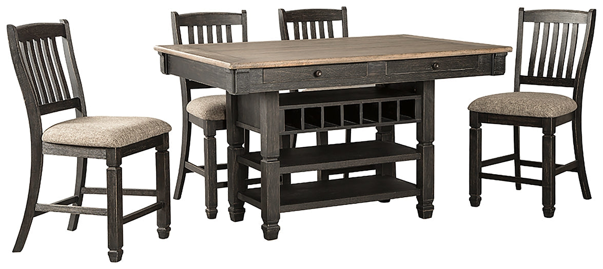 Tyler Creek Counter Height Dining Table and 4 Barstools at Cloud 9 Mattress & Furniture furniture, home furnishing, home decor