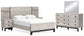 Vessalli Queen Panel Bed with Mirrored Dresser at Cloud 9 Mattress & Furniture furniture, home furnishing, home decor