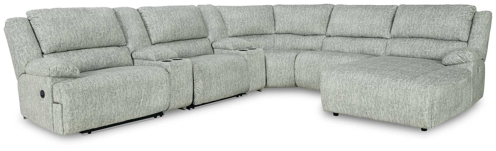 McClelland 7-Piece Reclining Sectional with Chaise at Cloud 9 Mattress & Furniture furniture, home furnishing, home decor