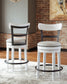 Valebeck UPH Swivel Barstool (1/CN) at Cloud 9 Mattress & Furniture furniture, home furnishing, home decor