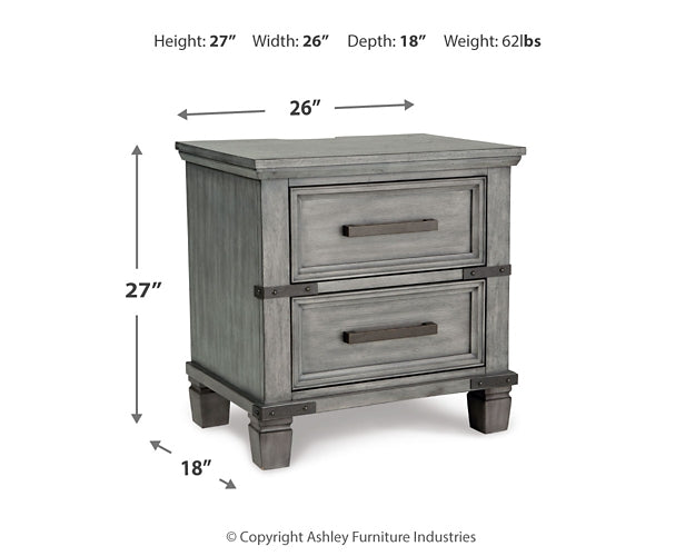 Russelyn Two Drawer Night Stand at Cloud 9 Mattress & Furniture furniture, home furnishing, home decor