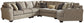 Pantomine 5-Piece Sectional with Cuddler at Cloud 9 Mattress & Furniture furniture, home furnishing, home decor