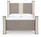Surancha Queen Poster Bed with Mirrored Dresser at Cloud 9 Mattress & Furniture furniture, home furnishing, home decor