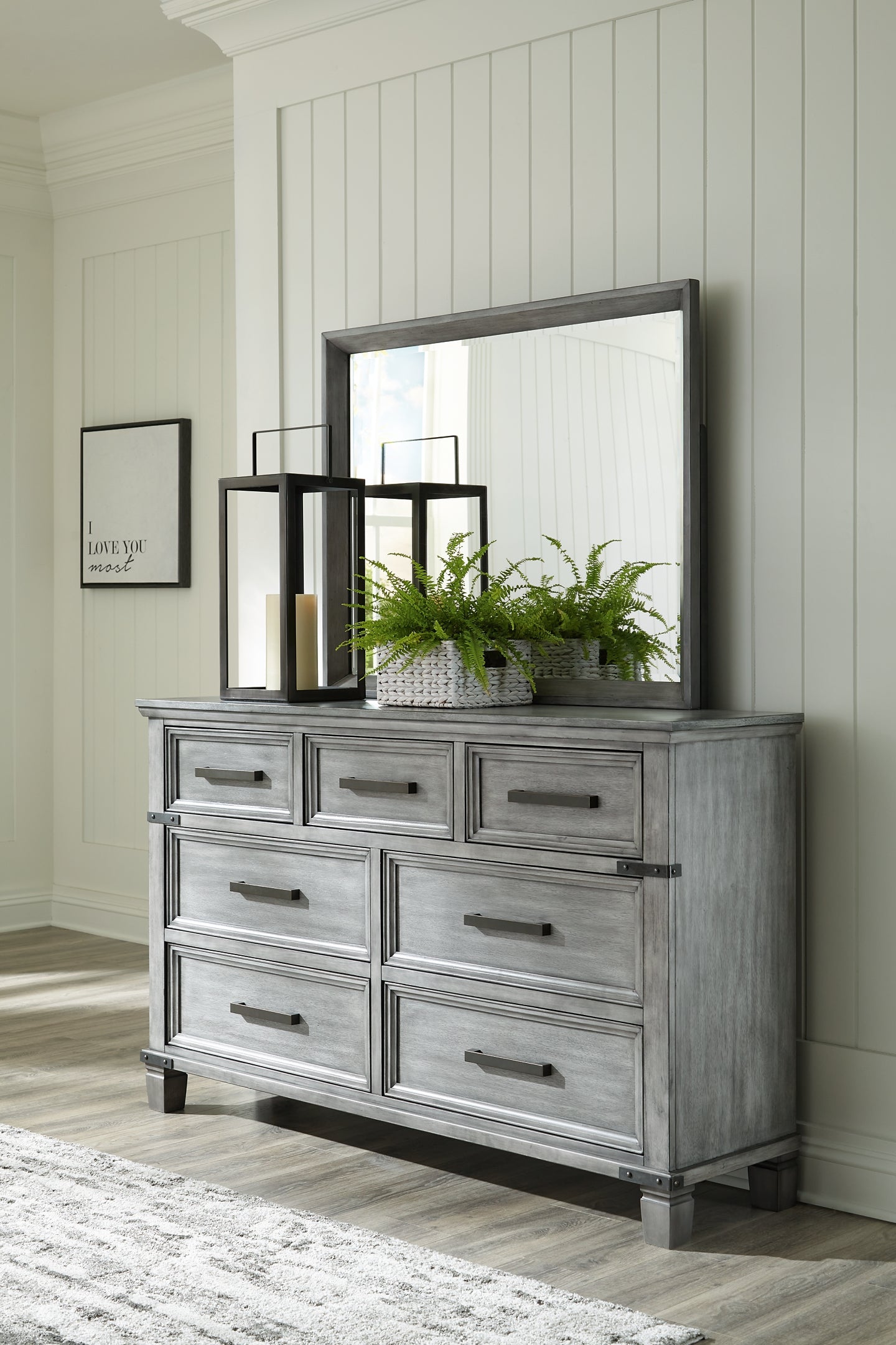 Russelyn Dresser and Mirror at Cloud 9 Mattress & Furniture furniture, home furnishing, home decor