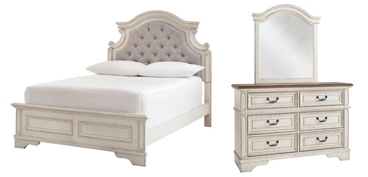 Realyn Full Panel Bed with Mirrored Dresser at Cloud 9 Mattress & Furniture furniture, home furnishing, home decor