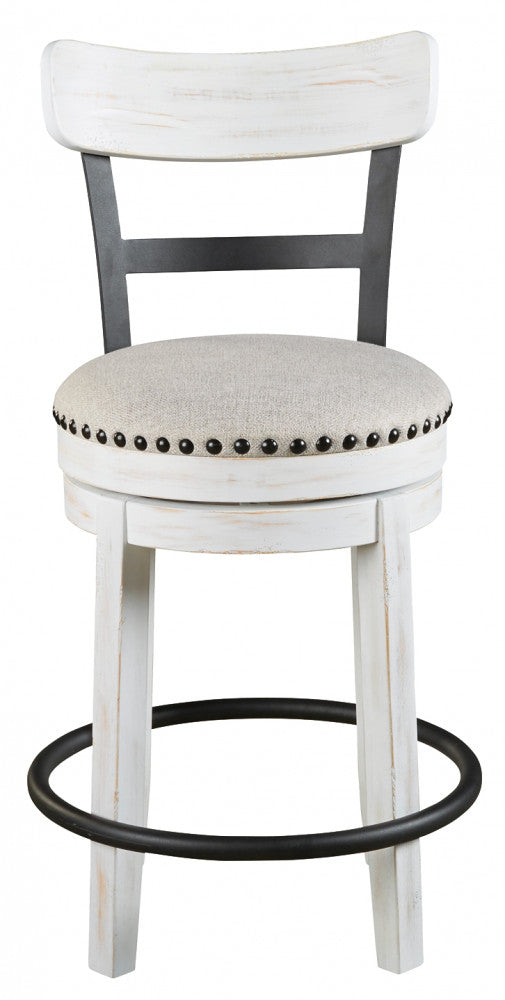 Valebeck UPH Swivel Barstool (1/CN) at Cloud 9 Mattress & Furniture furniture, home furnishing, home decor