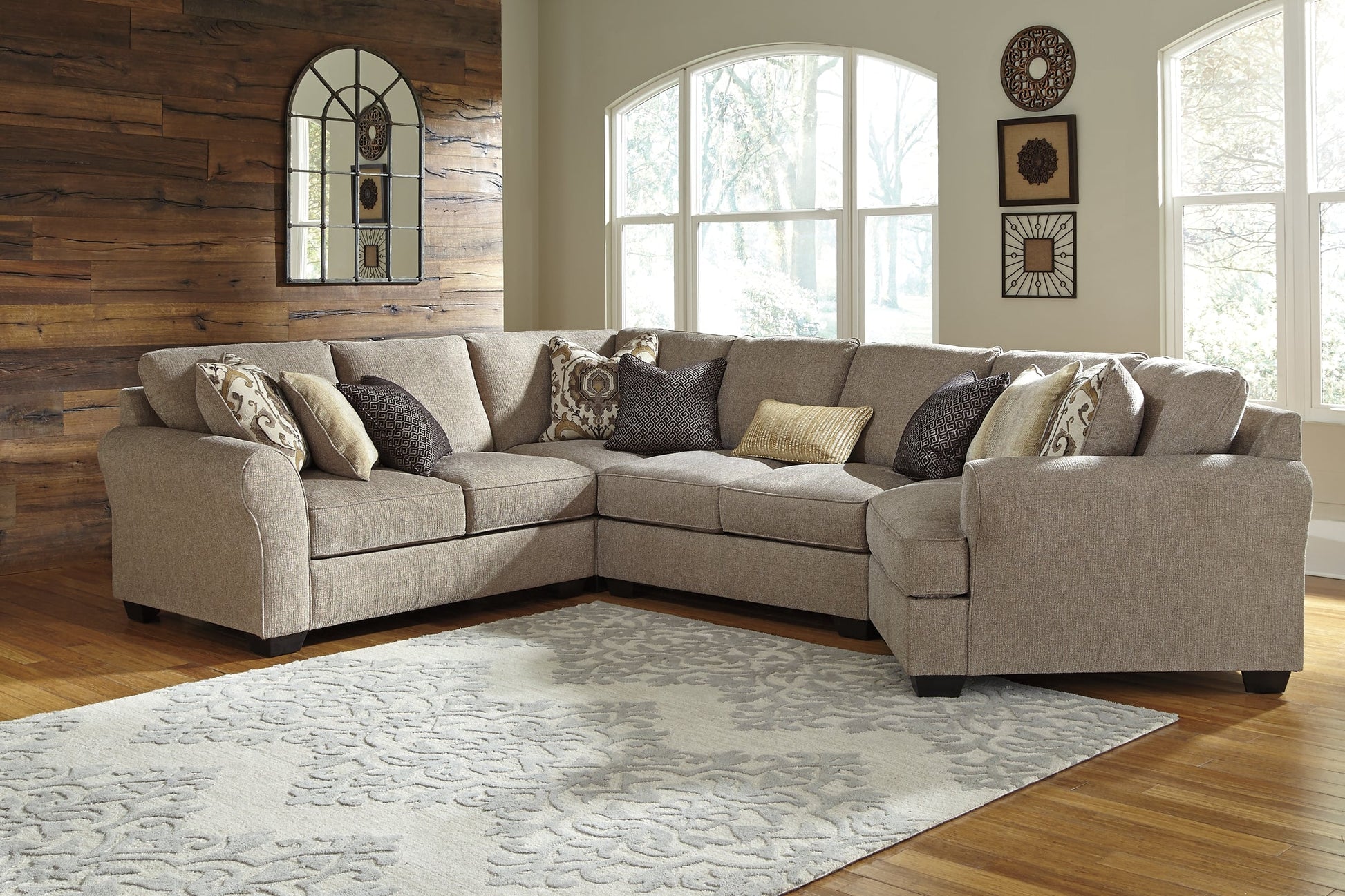 Pantomine 4-Piece Sectional with Cuddler at Cloud 9 Mattress & Furniture furniture, home furnishing, home decor