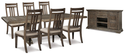 Wyndahl Dining Table and 6 Chairs with Storage at Cloud 9 Mattress & Furniture furniture, home furnishing, home decor