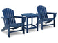 Sundown Treasure 2 Adirondack Chairs with End table at Cloud 9 Mattress & Furniture furniture, home furnishing, home decor