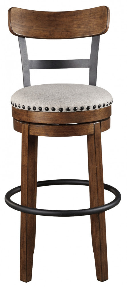 Valebeck UPH Swivel Barstool (1/CN) at Cloud 9 Mattress & Furniture furniture, home furnishing, home decor