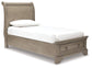 Lettner Twin Sleigh Bed with Mirrored Dresser and 2 Nightstands at Cloud 9 Mattress & Furniture furniture, home furnishing, home decor