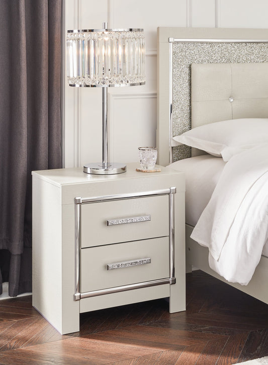 Zyniden Two Drawer Night Stand at Cloud 9 Mattress & Furniture furniture, home furnishing, home decor