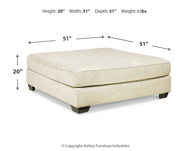 Rawcliffe Oversized Accent Ottoman at Cloud 9 Mattress & Furniture furniture, home furnishing, home decor