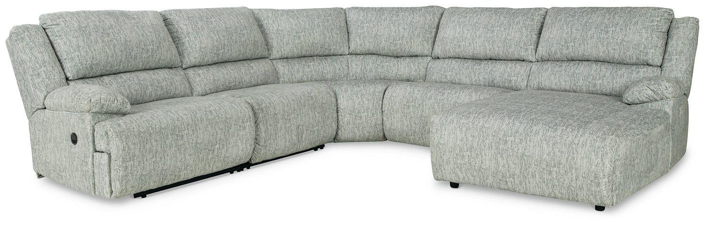McClelland 5-Piece Reclining Sectional with Chaise at Cloud 9 Mattress & Furniture furniture, home furnishing, home decor