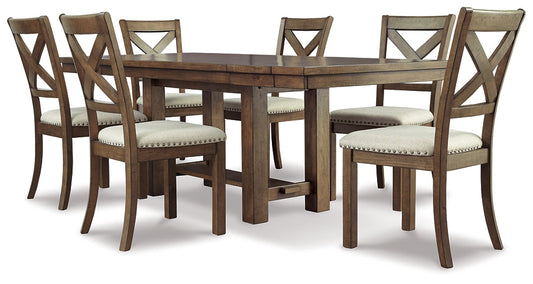 Moriville Dining Table and 6 Chairs at Cloud 9 Mattress & Furniture furniture, home furnishing, home decor