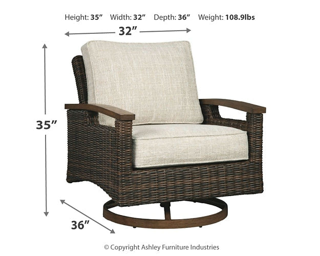 Paradise Trail Swivel Lounge Chair (2/CN) at Cloud 9 Mattress & Furniture furniture, home furnishing, home decor