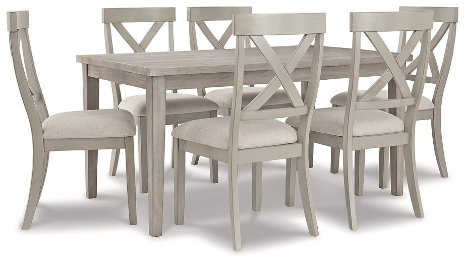 Parellen Dining Table and 6 Chairs at Cloud 9 Mattress & Furniture furniture, home furnishing, home decor
