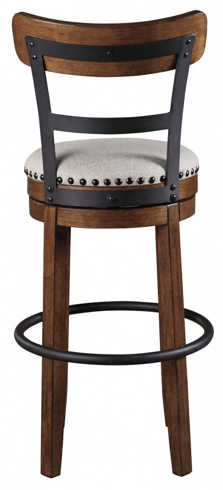 Valebeck UPH Swivel Barstool (1/CN) at Cloud 9 Mattress & Furniture furniture, home furnishing, home decor