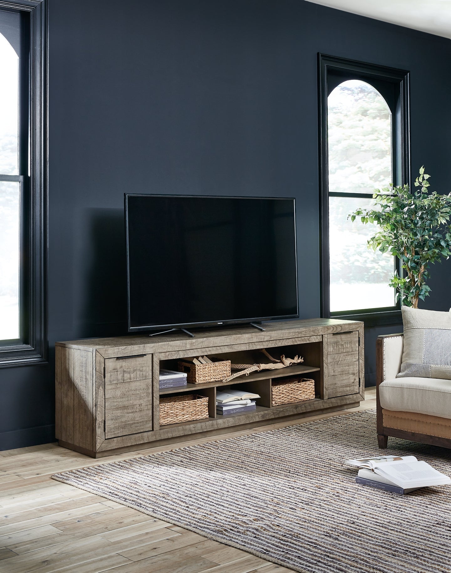 Krystanza XL TV Stand w/Fireplace Option at Cloud 9 Mattress & Furniture furniture, home furnishing, home decor