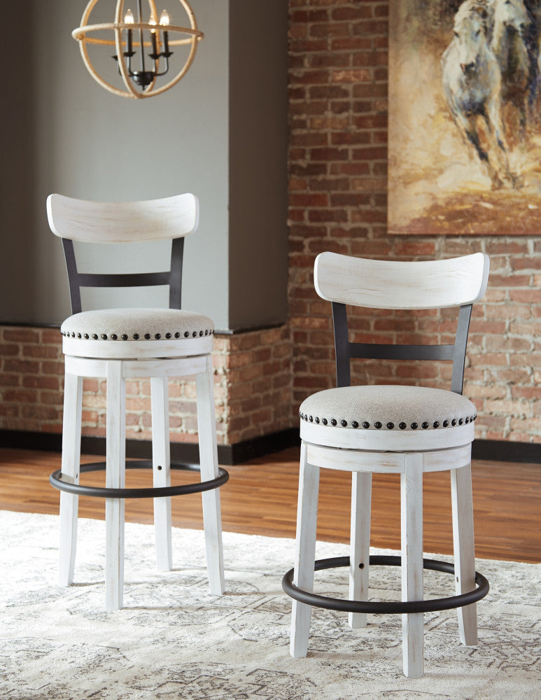 Valebeck UPH Swivel Barstool (1/CN) at Cloud 9 Mattress & Furniture furniture, home furnishing, home decor