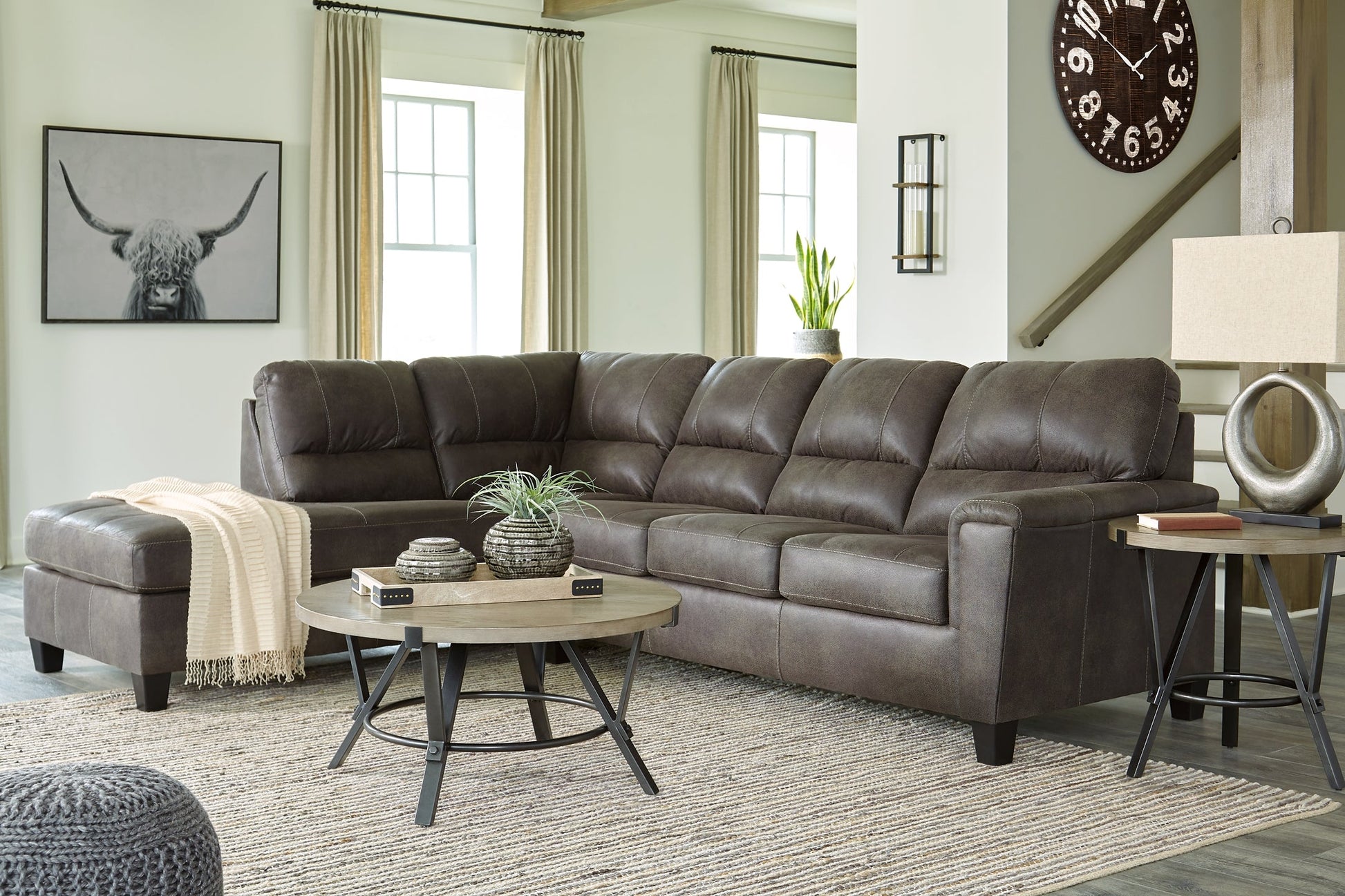 Navi 2-Piece Sleeper Sectional with Chaise at Cloud 9 Mattress & Furniture furniture, home furnishing, home decor