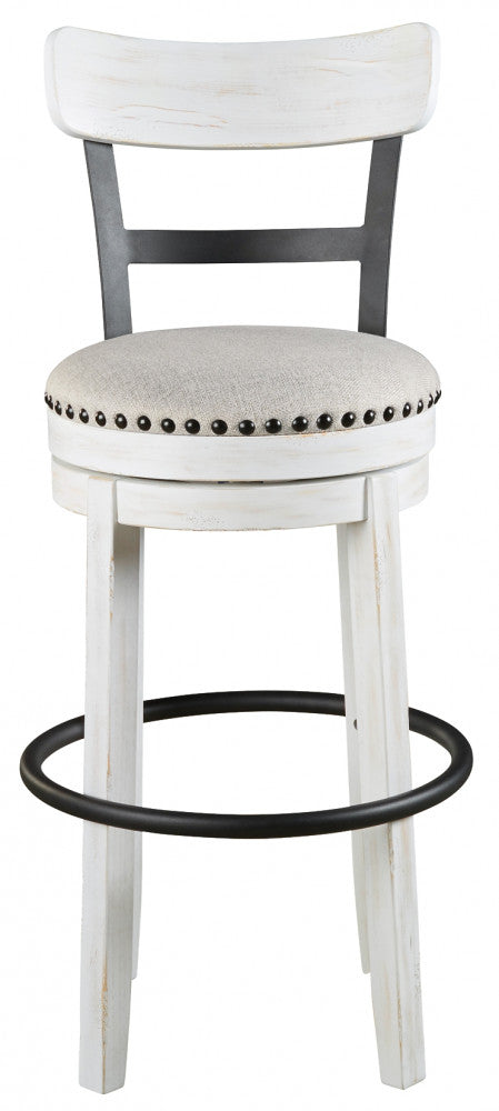 Valebeck UPH Swivel Barstool (1/CN) at Cloud 9 Mattress & Furniture furniture, home furnishing, home decor