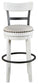 Valebeck UPH Swivel Barstool (1/CN) at Cloud 9 Mattress & Furniture furniture, home furnishing, home decor