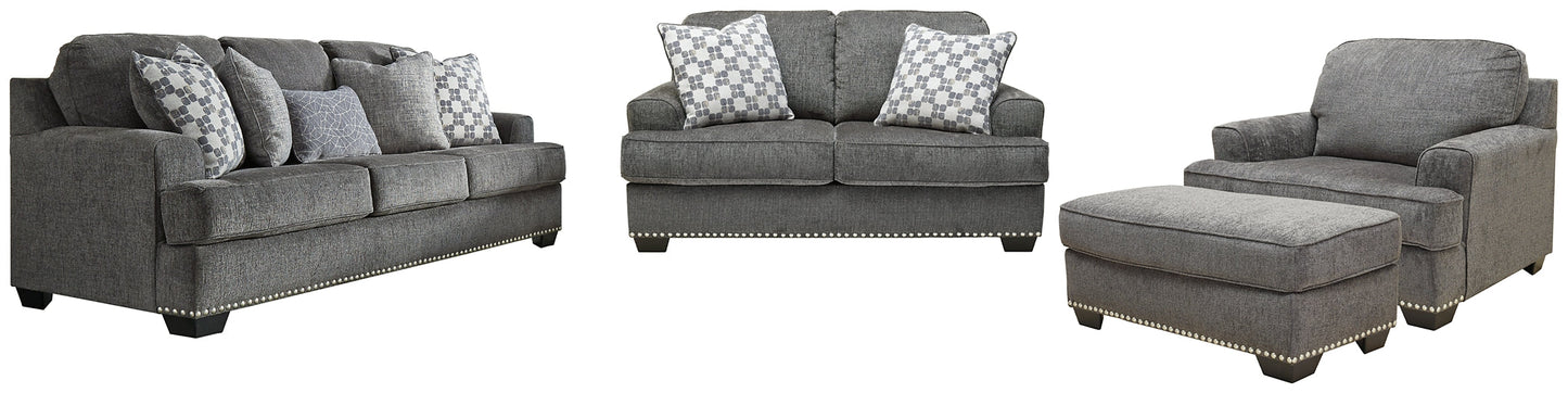 Locklin Sofa, Loveseat, Chair and Ottoman at Cloud 9 Mattress & Furniture furniture, home furnishing, home decor