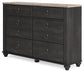 Nanforth Six Drawer Dresser at Cloud 9 Mattress & Furniture furniture, home furnishing, home decor