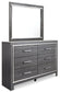 Lodanna Queen Panel Bed with 2 Storage Drawers with Mirrored Dresser, Chest and 2 Nightstands at Cloud 9 Mattress & Furniture furniture, home furnishing, home decor
