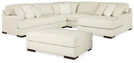 Zada 4-Piece Sectional with Ottoman at Cloud 9 Mattress & Furniture furniture, home furnishing, home decor