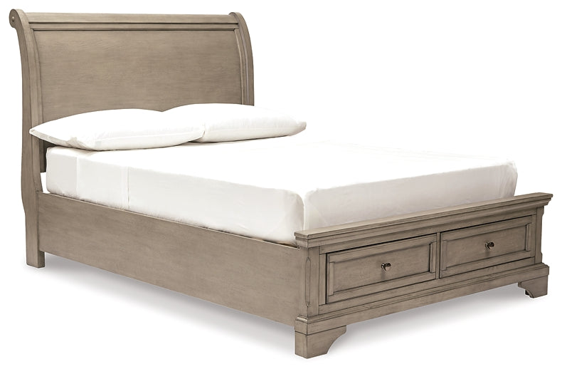 Lettner Full Sleigh Bed with Mirrored Dresser, Chest and Nightstand at Cloud 9 Mattress & Furniture furniture, home furnishing, home decor
