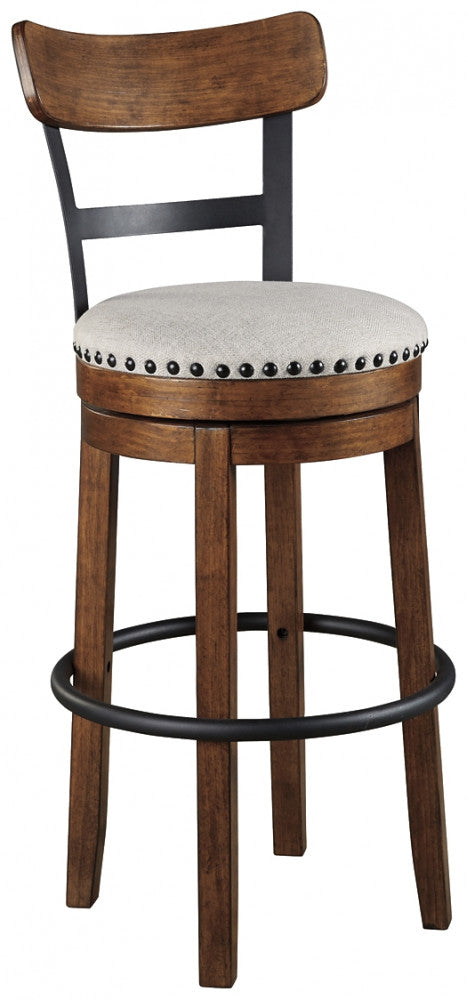 Valebeck UPH Swivel Barstool (1/CN) at Cloud 9 Mattress & Furniture furniture, home furnishing, home decor