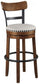 Valebeck UPH Swivel Barstool (1/CN) at Cloud 9 Mattress & Furniture furniture, home furnishing, home decor