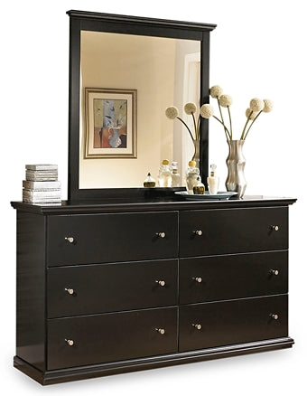 Maribel Queen/Full Panel Headboard with Mirrored Dresser at Cloud 9 Mattress & Furniture furniture, home furnishing, home decor