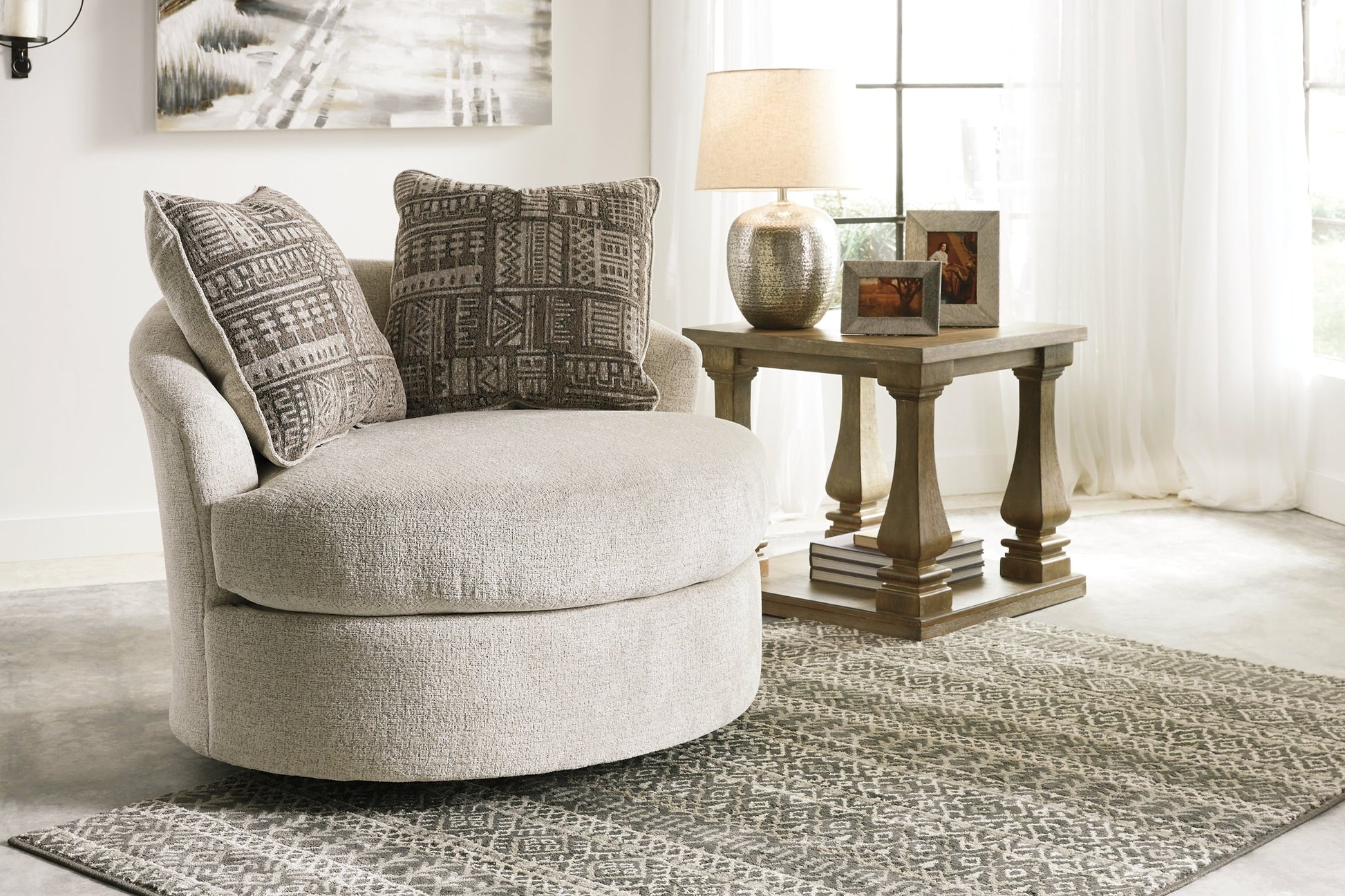Soletren Swivel Accent Chair at Cloud 9 Mattress & Furniture furniture, home furnishing, home decor
