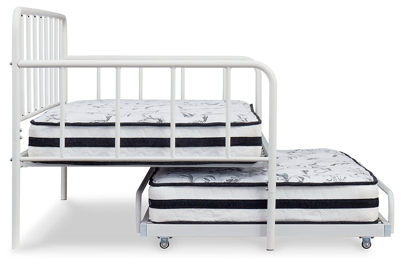 Trentlore Twin Metal Day Bed with Trundle at Cloud 9 Mattress & Furniture furniture, home furnishing, home decor