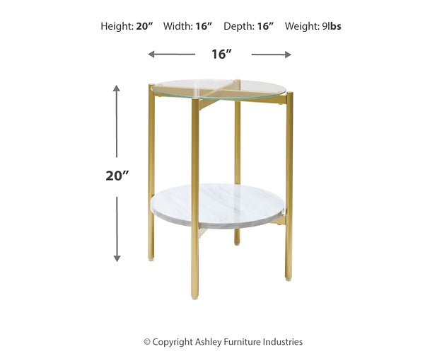 Wynora Round End Table at Cloud 9 Mattress & Furniture furniture, home furnishing, home decor