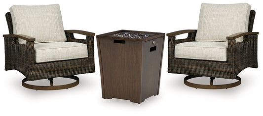 Rodeway South Fire Pit Table and 2 Chairs at Cloud 9 Mattress & Furniture furniture, home furnishing, home decor