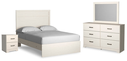 Stelsie Full Panel Bed with Mirrored Dresser and Nightstand at Cloud 9 Mattress & Furniture furniture, home furnishing, home decor