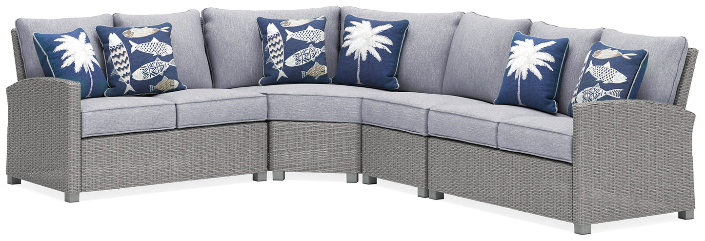 Naples Beach 4-Piece Outdoor Sectional at Cloud 9 Mattress & Furniture furniture, home furnishing, home decor