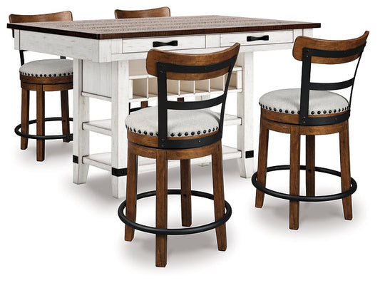 Valebeck Counter Height Dining Table and 4 Barstools at Cloud 9 Mattress & Furniture furniture, home furnishing, home decor