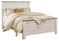 Willowton Queen Panel Bed with Mirrored Dresser at Cloud 9 Mattress & Furniture furniture, home furnishing, home decor